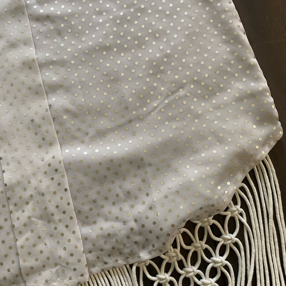 NWT Ann Taylor gold polka dot blouse - Picture 2 of 7